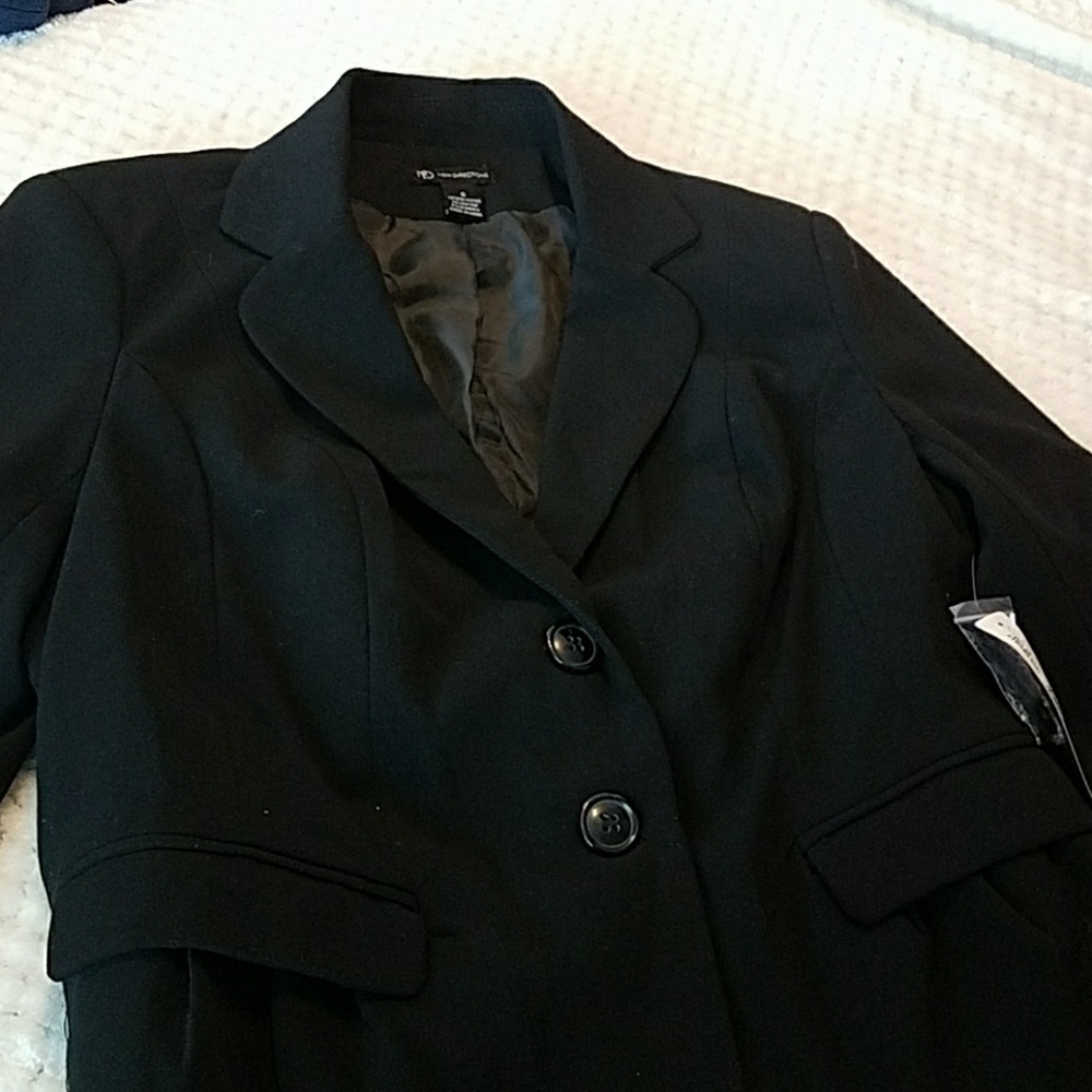 Black suit jacket.